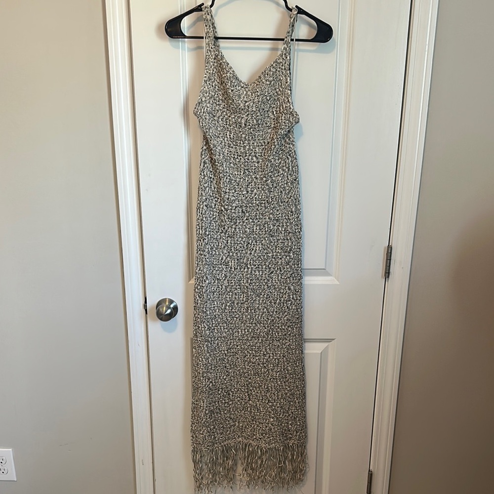 Elegant Gray Sleeveless Maxi Dress
